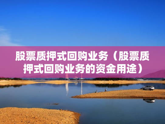 股票质押式回购业务（股票质押式回购业务的资金用途）